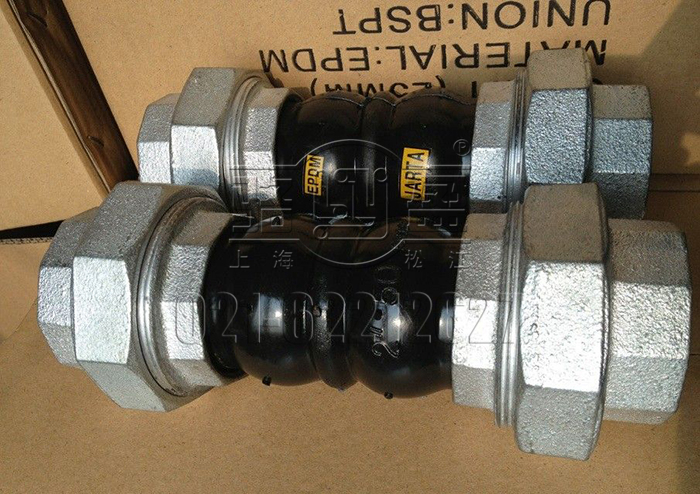 螺紋絲扣橡膠軟接頭備貨現(xiàn)場